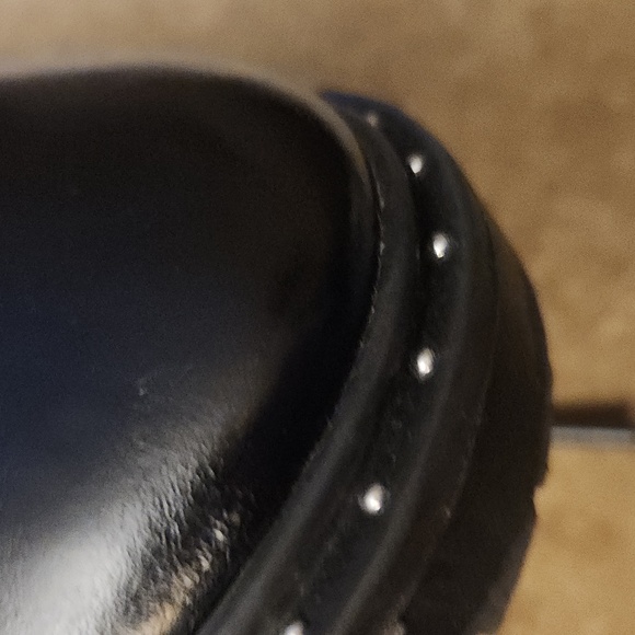 Zara kids black zip up combat boots. With studs size 38 (7) - Picture 9 of 9